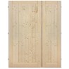 H dveře 125cm KOMPLET dvoukřídlé dveře plné